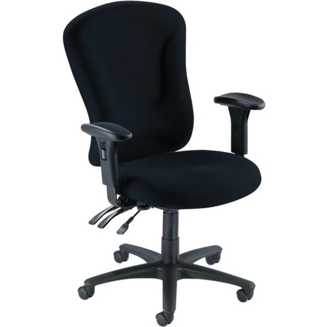 LORELL 66153 Accord Series Managerial Fabric Chair, Black LORELL 66153 Accord Series Managerial Fabric Chair, Black