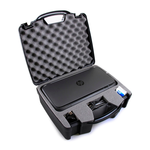 CREATION 4MATION INCORPORATED SDO16-HP250 CASEMATIX Custom Case For HP OfficeJet 250 Wireless Printer, Ink Cartridges And Power Cable, 6inH x 15inW x 16inD CREATION 4MATION INCORPORATED SDO16-HP250 CASEMATIX Custom Case For HP OfficeJet 250 Wireless Printer, Ink Cartridges And Power Cable, 6inH x 15inW x 16inD