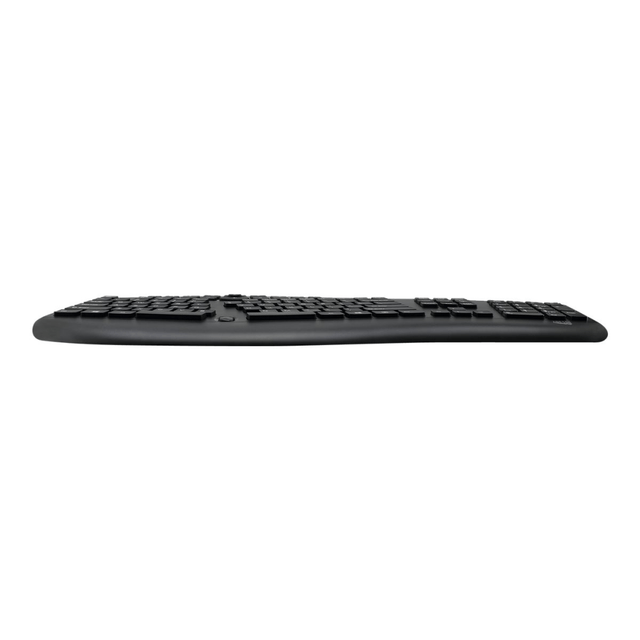 The Tru-Form Media 160 keyboard has a USB interface for immediate use out of the box. The ergonomic design of this desktop keyboard offers a comfortable feel.  The built-in scrolling wheel ensures faster page navigation and better control over browser tabs.  Membrane key switches are great for divisions like industrial controls and telecommunications systems. They offer a low profile, engaging typing and a longer lifespan.  Plug and play the USB interface for a quick and smooth configuration