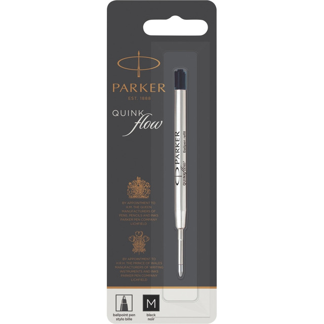 NEWELL OFFICE PRODUCTS COMPANY 1950369 Parker Quinkflow Black Ink Ballpen Refill - Medium Point - Black Ink - Smooth Writing, Quick-drying Ink - 1 Each NEWELL OFFICE PRODUCTS COMPANY 1950369 Parker Quinkflow Black Ink Ballpen Refill - Medium Point - Black Ink - Smooth Writing, Quick-drying Ink - 1 Each