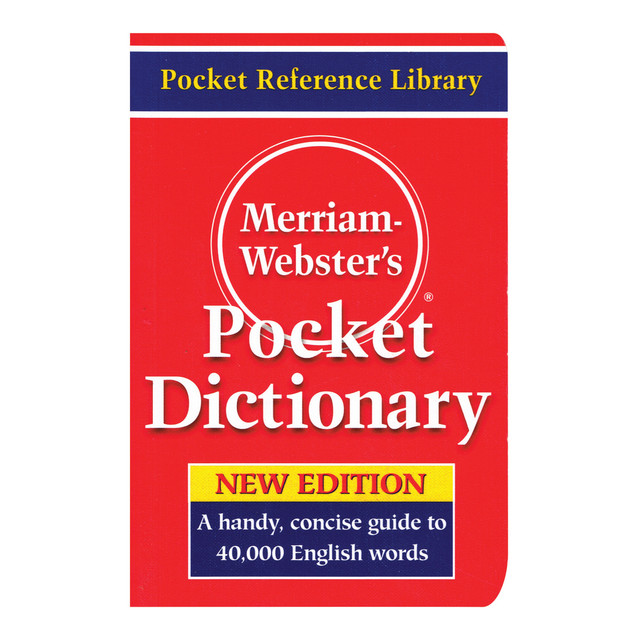 BAUMGARTENS MW-5308BN Merriam-Websters Pocket Dictionary, Pack Of 3