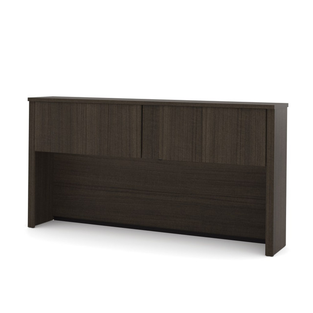 BESTAR INC. 60521-1179 Bestar Embassy 72inW Hutch For Desk Shell, Dark Chocolate