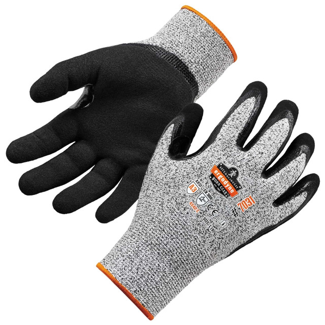 ERGODYNE CORPORATION 17986 Ergodyne ProFlex 7031 Polyethylene Nitrile-Coated Gloves, 2XL, Gray