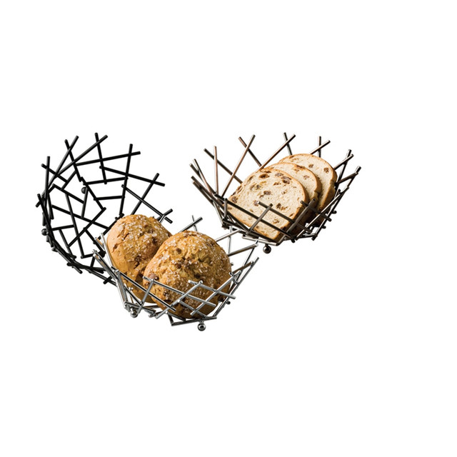 AMERICAN METALCRAFT, INC. FRUB12 American Metalcraft Thatch Serving Basket, 3-5/8in x 8in, Black AMERICAN METALCRAFT, INC. FRUB12 American Metalcraft Thatch Serving Basket, 3-5/8in x 8in, Black