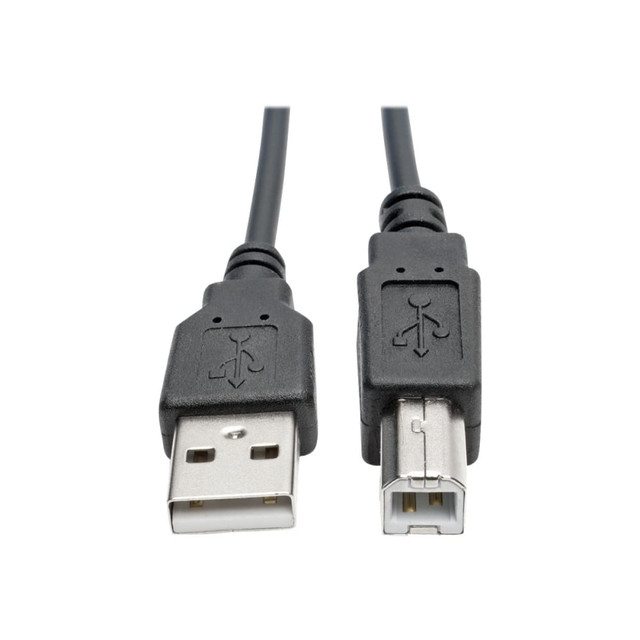 TRIPP LITE U022-006-COIL Eaton Tripp Lite Series USB 2.0 A to B Coiled Cable (M/M), 6 ft. (1.83 m) - USB cable - USB (M) to USB Type B (M) - USB 2.0 - 6 ft - coiled, molded - black