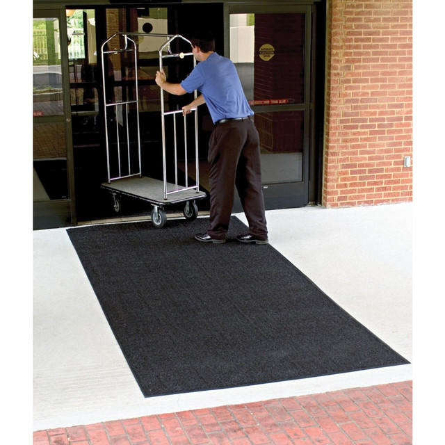 M+A MATTING 395010046  Brush Hog Floor Mat, 4ft x 6ft, Charcoal Brush