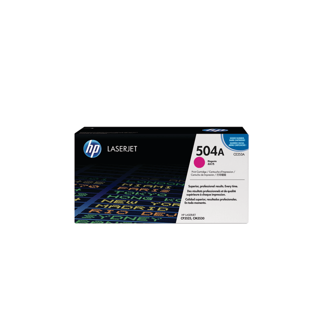 HP INC. CE253A HP 504A Magenta Toner Cartridge, CE253A