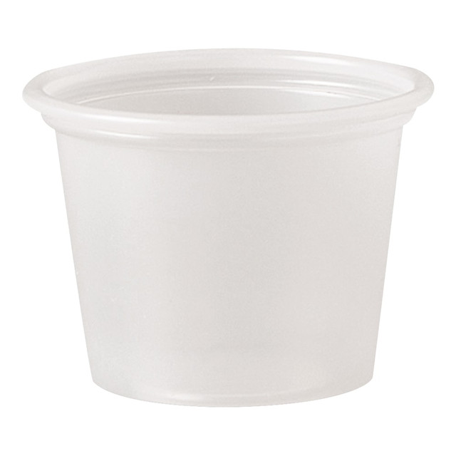 DART CONTAINER CORPORATION P100N Solo Cup Polystyrene Portion Cups, 1 Oz, Translucent, Carton Of 2,500 DART CONTAINER CORPORATION P100N Solo Cup Polystyrene Portion Cups, 1 Oz, Translucent, Carton Of 2,500