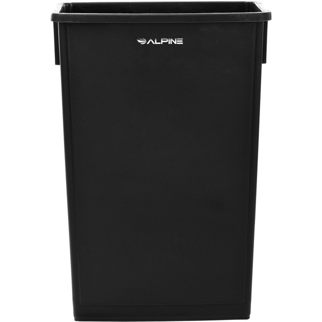 ADIR CORP. Alpine ALP477-BLK  Rectangular Polypropylene Slim Trash Can, 23 Gallons, Black