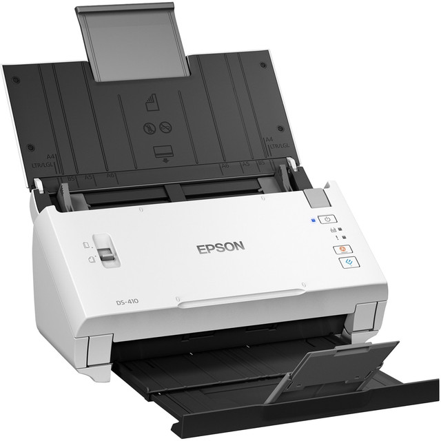 EPSON AMERICA INC. Epson B11B249201  DS-410 Sheetfed Scanner - 600 dpi Optical - 48-bit Color - 16-bit Grayscale - 26 ppm (Mono) - 26 ppm (Color) - Duplex Scanning - USB