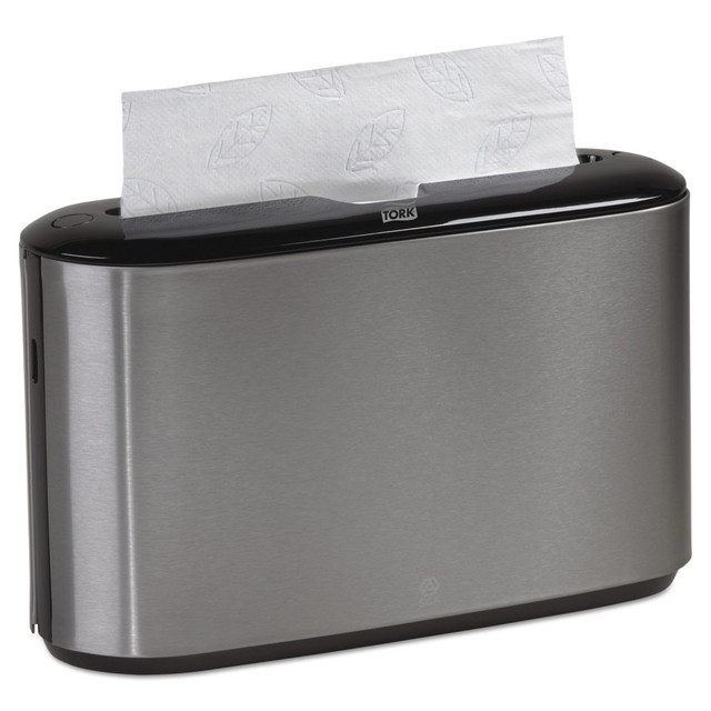 SCA TISSUE N.A. Tork 302030  Xpress Countertop Towel Dispenser, Black/Stainless Steel