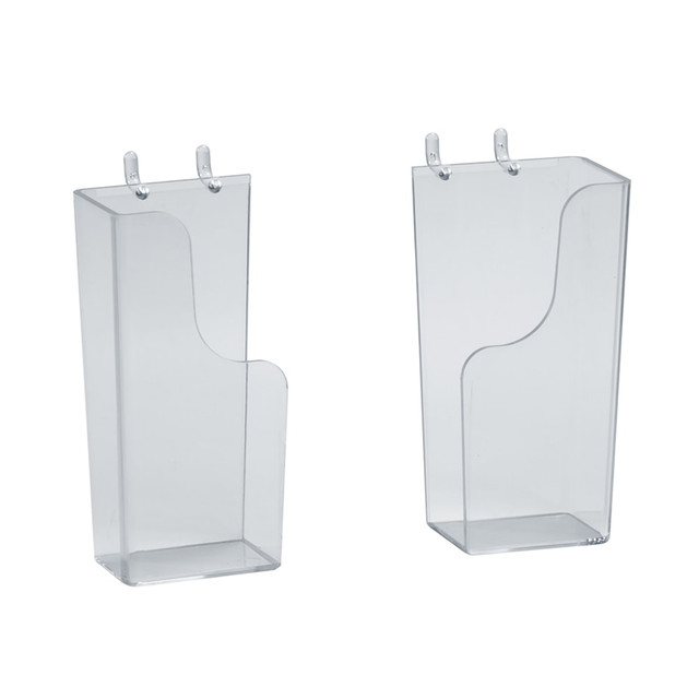AZAR INTERNATIONAL INC 252550-SET Azar Displays Adjustable Pegboard/Slatwall Brochure Holders, Clear, Pack Of 10 Holders AZAR INTERNATIONAL INC 252550-SET Azar Displays Adjustable Pegboard/Slatwall Brochure Holders, Clear, Pack Of 10 Holders