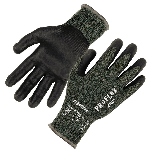 ERGODYNE CORPORATION 18034 Ergodyne Proflex 7070-12PR Nitrile-Coated Cut-Resistant Gloves, Green, Large, Set Of 12 Pairs ERGODYNE CORPORATION 18034 Ergodyne Proflex 7070-12PR Nitrile-Coated Cut-Resistant Gloves, Green, Large, Set Of 12 Pairs