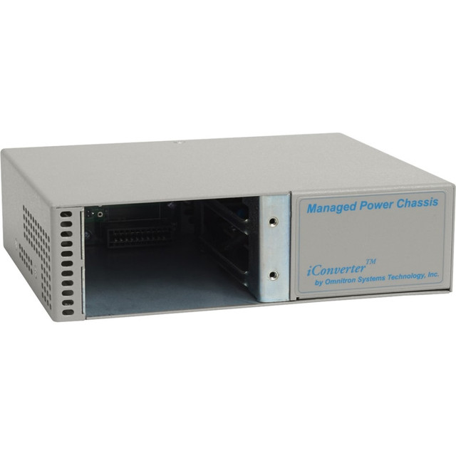 OMNITRON SYSTEMS TECHNOLOGY, INC. 8235-0 Omnitron Systems iConverter 2-Module Managed Power Chassis