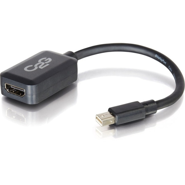 LASTAR INC. 54313 C2G Mini DisplayPort to HDMI Adapter - Black - HDMI/Mini DisplayPort for Audio/Video Device - 8in - 1 x Mini DisplayPort Male Digital Audio/Video - 1 x HDMI Female Digital Audio/Video - Black LASTAR INC. 54313 C2G Mini DisplayPort to HDMI Adapter - Black - HDMI/Mini DisplayPort for Audio/Video Device - 8in - 1 x Mini DisplayPort Male Digital Audio/Video - 1 x HDMI Female Digital Audio/Video - Black