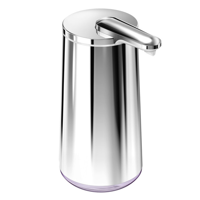 SIMPLEHUMAN LLC ST1063 simplehuman Foam Sensor Pump, 6-3/4inH x 3-1/8inW x 4-3/4inD, Polished Silver SIMPLEHUMAN LLC ST1063 simplehuman Foam Sensor Pump, 6-3/4inH x 3-1/8inW x 4-3/4inD, Polished Silver