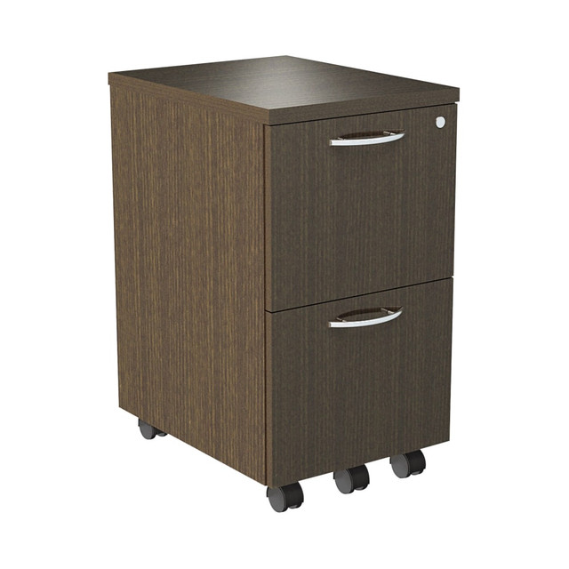 ALERA VA582816ES  Sedina 20inD Vertical 2-Drawer Mobile File Cabinet, Espresso