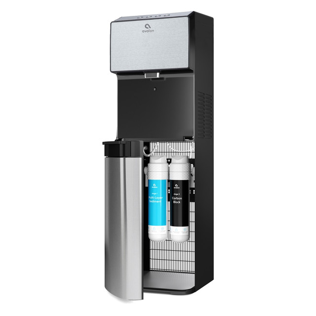 BHRS GROUP LLC A13-BOTTLELESS Avalon Hot/Cold Electric Bottleless Water Dispenser, 41inH x 12inW x 13inD, Stainless Steel BHRS GROUP LLC A13-BOTTLELESS Avalon Hot/Cold Electric Bottleless Water Dispenser, 41inH x 12inW x 13inD, Stainless Steel