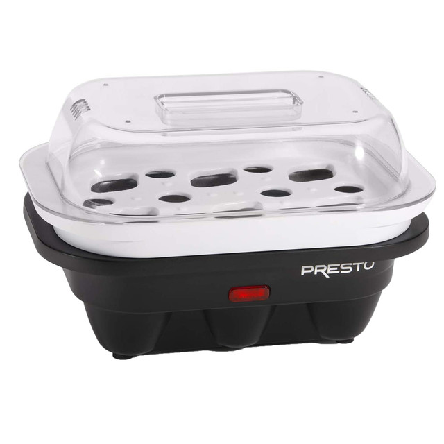 NATIONAL PRESTO INDUSTRIES INC. 995116732M Presto Electric 6 Egg Cooker, 5in x 5-1/4in, Black