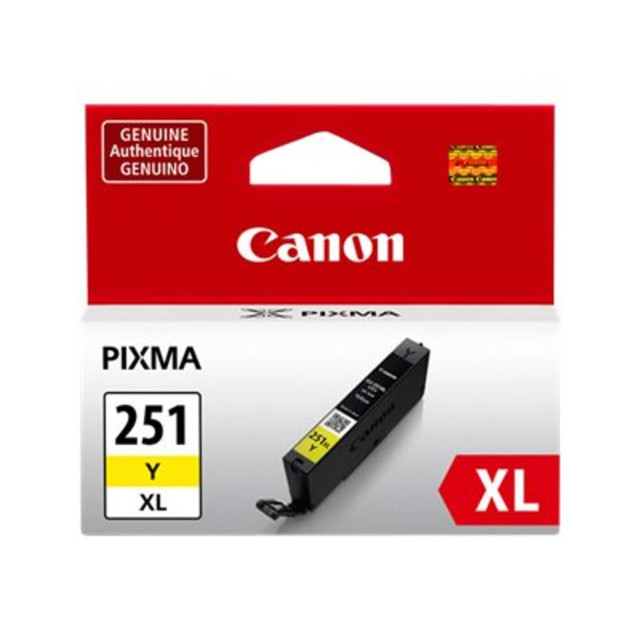 CANON USA, INC. 6451B001 Canon CLI-251XL Yellow High-Yield Ink Tank, CLI-251Y XL