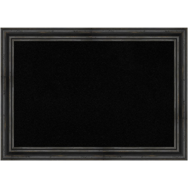 UNIEK INC. A42704093478 Amanti Art Cork Bulletin Board, 41in x 29in, Black, Rustic Pine Black Wood Frame UNIEK INC. A42704093478 Amanti Art Cork Bulletin Board, 41in x 29in, Black, Rustic Pine Black Wood Frame