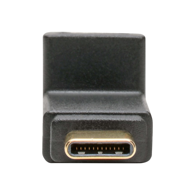 TRIPP LITE U420-000-F-UD  USB C to USB Type C Adapter Converter Right Angle M/F 10Gbps 3A - USB adapter - 24 pin USB-C (M) to 24 pin USB-C (F) right-angled - USB 3.1 Gen 2 / Thunderbolt 3 - black