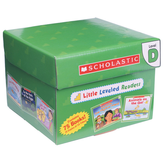 SCHOLASTIC TEACHING RESOURCES SC-0545067677 Scholastic Little Leveled Readers Book: Level D Box Set, Grades K-2, Pack Of 75 Books