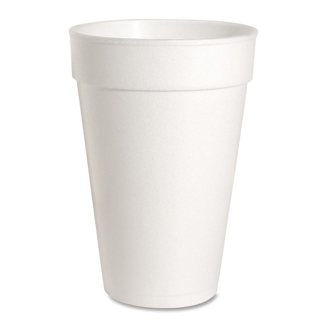 GENUINE JOE 58554 Hot/Cold Foam Cups, 16 Oz, White, Carton Of 500 Cups GENUINE JOE 58554 Hot/Cold Foam Cups, 16 Oz, White, Carton Of 500 Cups