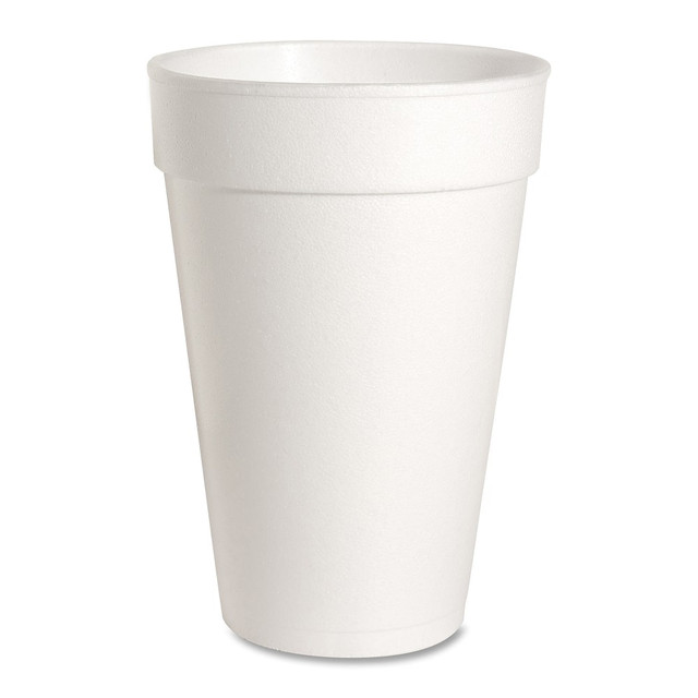When stocking the office breakroom, Genuine Joe foam cups offer an all-around solution. Whether you use them as Genuine Joe coffee cups or Genuine Joe cold cups, the insulating design will keep your drink at the perfect temperature.  Genuine Joe cups keep hot drinks hot and cold drinks cold.  Strong, 1-piece construction.  Foam cups come in a carton of 500. Hot/cold foam 16-oz cups are perfect for parties, events and everyday use.