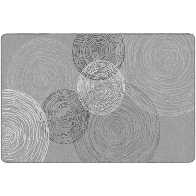 FLAGSHIP CARPETS FA1374-34FS  Kaleidoscope Rectangular Rug, 72in x 108in, Gray