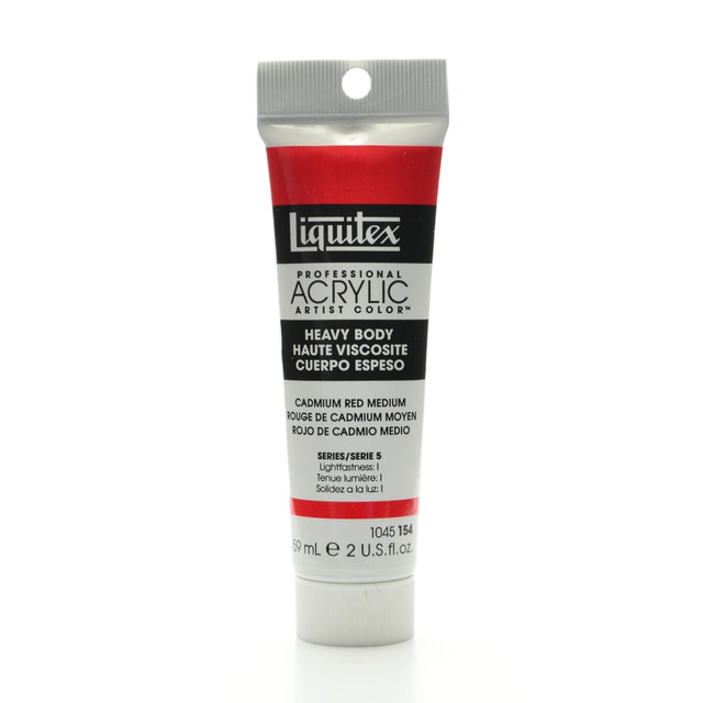 COLART FINE ART & GRAPHICS LTD. 1045154 Liquitex Heavy Body Professional Artist Acrylic Colors, 2 Oz, Cadmium Red Medium