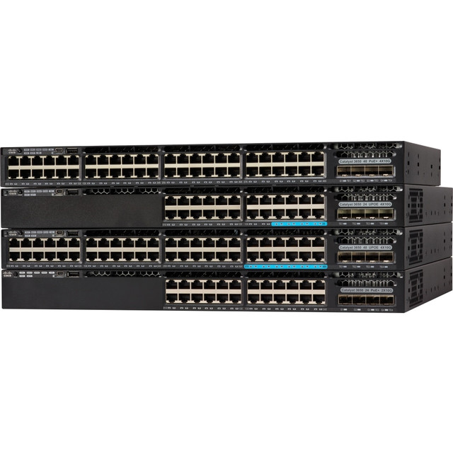 CISCO WS-C3650-12X48UQ-S  Catalyst 3650-12X48UQ-S Switch - 48 Ports - Manageable - 10 Gigabit Ethernet, Gigabit Ethernet - 10GBase-T, 10GBase-X, 10/100/1000Base-TX - 3 Layer Supported - Modular - Optical Fiber, Twisted Pair - 1U High - Rack-mountable