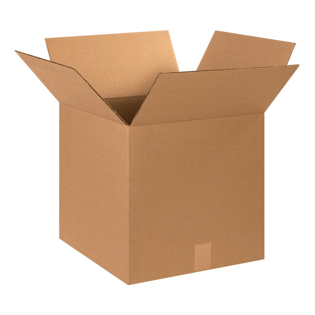 B O X MANAGEMENT, INC. Partners Brand 151515  Corrugated Cube Boxes, 15in x 15in x 15in, Pack Of 25