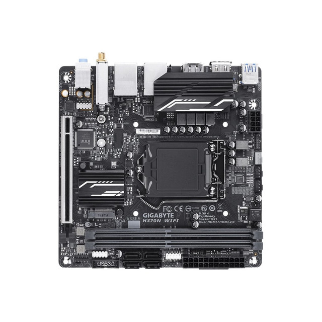 GBT INC. H370N WIFI Gigabyte Ultra Durable H370N WIFI Desktop Motherboard - Intel Chipset - Socket H4 LGA-1151 - Mini ITX