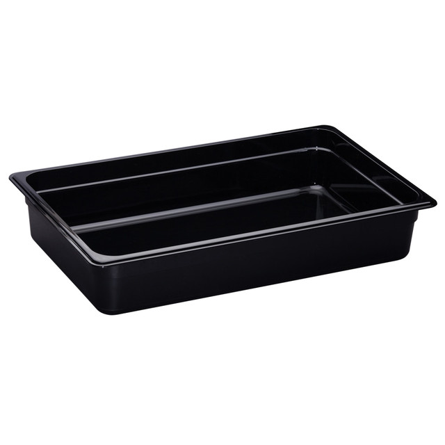 CAMBRO MFG. CO. Cambro 14HP110  H-Pan High-Heat GN 1/1 Food Pans, 4inH x 12-3/4inW x 20-7/8inD, Black, Pack Of 6 Pans