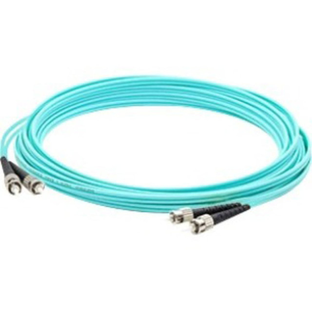 ADD-ON COMPUTER PERIPHERALS, INC. ADD-ST-ST-8M5OM4 AddOn 8m ST OM4 Aqua Patch Cable - Patch cable - ST/UPC multi-mode (M) to ST/UPC multi-mode (M) - 8 m - fiber optic - duplex - 50 / 125 micron - OM4 - halogen-free - aqua