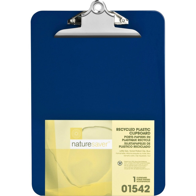 SP RICHARDS 01542 Nature Saver Plastic Clipboards, 8 1/2in x 12in, 100% Recycled, Blue SP RICHARDS 01542 Nature Saver Plastic Clipboards, 8 1/2in x 12in, 100% Recycled, Blue