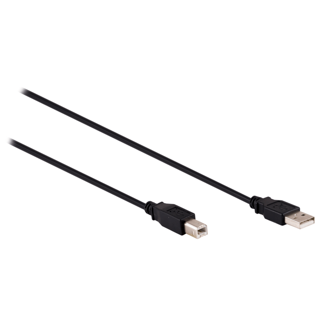 Connect with confidence when you use the Ativa A/B USB 2.0 Cable. Whether you have a PC or a Mac, this A-Male to B-Male USB cable effortlessly connects your laptop or desktop computer to USB-compatible printers, scanners and more. The durable 16ft. black cord blends well in any setting and is the ideal length for versatile home or office setups. This USB 2.0 cable also supports data transfer speeds up to 480Mbps. Stay connected for all your printing and scanning needs with the Ativa A/B USB 2.0 Cable.  Universal compatibility - Works with all brands of devices that feature compatible USB ports, such as computers, laptops, printers and more.  Easy installation - This A Male to B Male USB cable effortlessly connects your laptop or desktop computer to USB-compatible printers, scanners and more.  High-speed - This 2.0 cable supports data transfer speeds up to 480Mbps for quick data transfer between devices.  Extended reach - The durable 16ft. black cord blends well in any setting and offers extended reach for versatile home or office setups.  100% quality assured - This device cable is built for performance. If you have any questions, please call 1-877-777-4357.