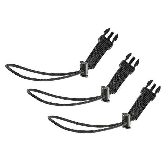 ERGODYNE CORPORATION 19326 Ergodyne Squids 3026 Retractable Tool Lanyard Accessory Loops, 6in, Black, Pack Of 3 Loops