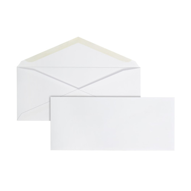 OFFICE DEPOT ODP78125  Brand Envelopes, 4-1/8in x 9-1/2in, Gummed Seal, White, Box Of 500