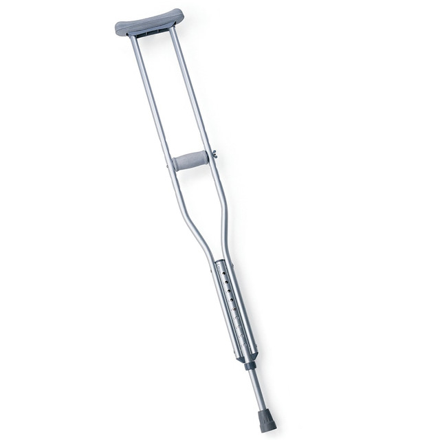 MEDLINE INDUSTRIES, INC. MDSV80534 Medline Standard Aluminum Crutches, Tall, Case Of 8 Pairs MEDLINE INDUSTRIES, INC. MDSV80534 Medline Standard Aluminum Crutches, Tall, Case Of 8 Pairs