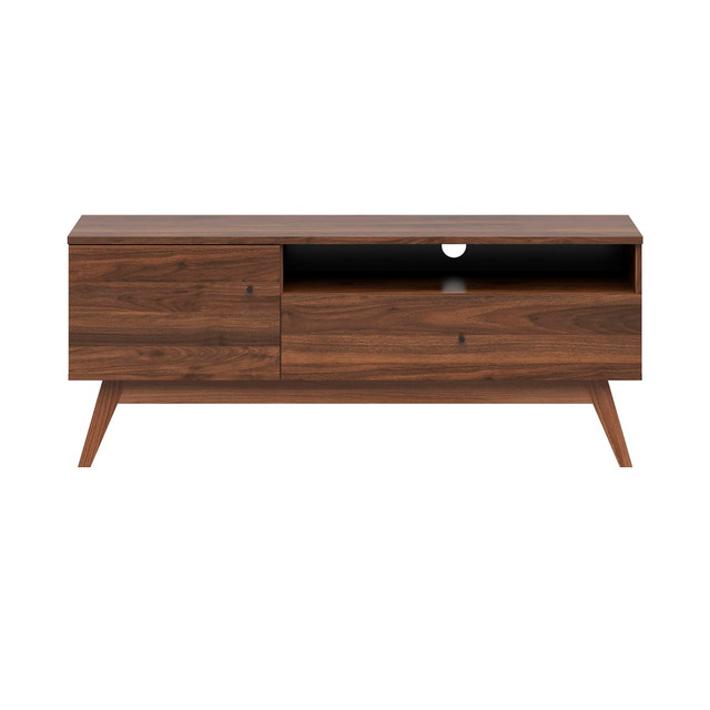 LIFESTYLE SOLUTIONS INC. Lifestyle Solutions 610A003WAL  Worthington Console, 21-3/5inH x 53-1/5inW x 16inD, Walnut