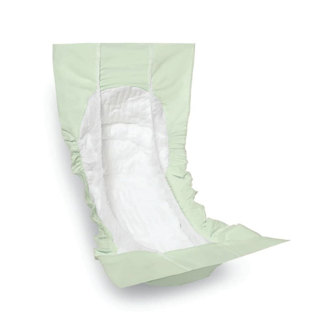 MEDLINE INDUSTRIES, INC. FITLINER300 FitRight Disposable Liners, Heavy, 13in x 30in, Green, 20 Liners Per Bag, Case Of 4 Bags