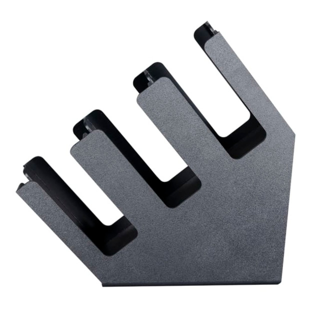 DIVERSIFIED METAL PRODUCTS, INC. LID-3BT Hoffman Dispense-Rite Counter-Top Cup And Lid Organizer, 17in x 5-1/4in x 16-1/2in, Black