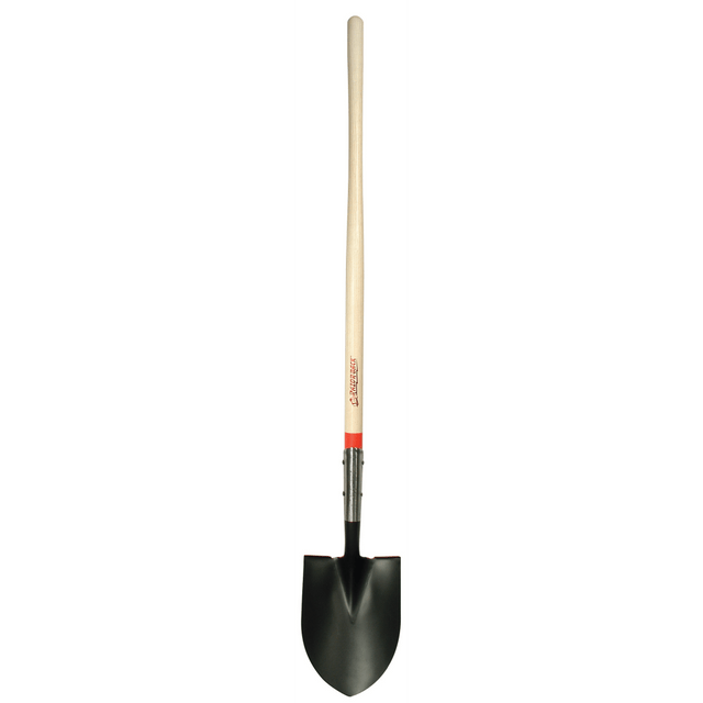No Brand 760-45657 Round Point Shovel with Closed-back and Dual Rivet, 8-3/4in Width Blade