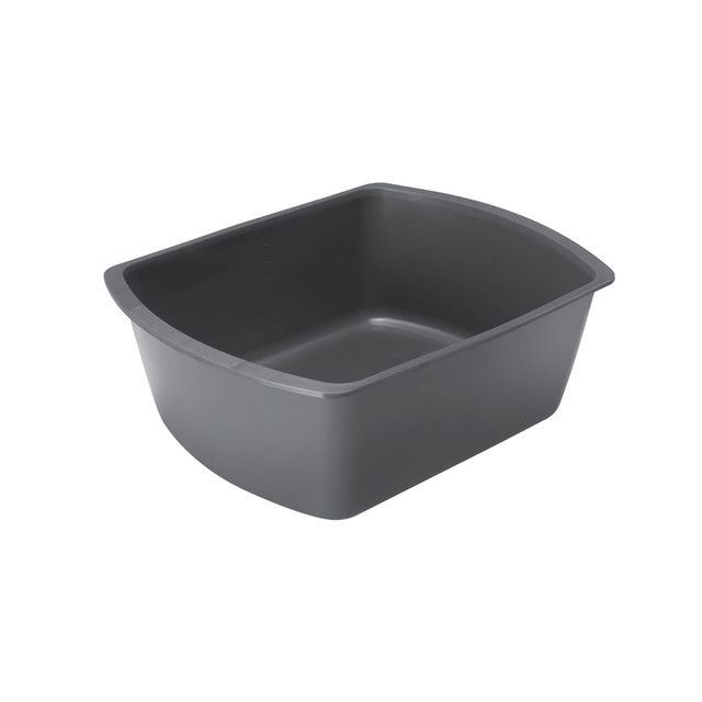 MEDLINE INDUSTRIES, INC. DYND80342 Medline Rectangular Plastic Washbasins, 8 Qt, Graphite, Case Of 50