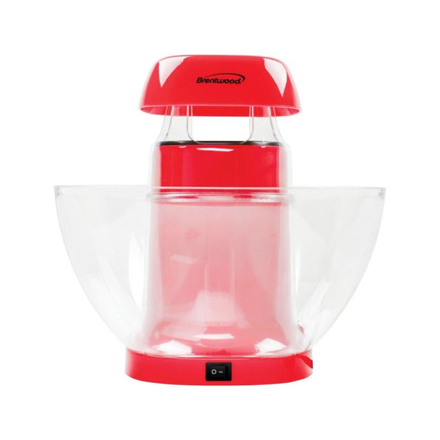 BRENTWOOD APPLIANCES, INC. 995105507M Brentwood Jumbo 24-Cup Hot Air Popcorn Maker, 11-1/4inH x 11-1/2inW x 11-1/2inD, Red BRENTWOOD APPLIANCES, INC. 995105507M Brentwood Jumbo 24-Cup Hot Air Popcorn Maker, 11-1/4inH x 11-1/2inW x 11-1/2inD, Red