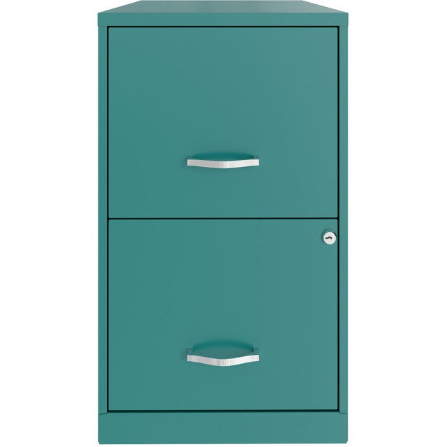 OFFICE DEPOT 25104 Realspace SOHO Smart 18inD Vertical 2-Drawer File Cabinet, Teal