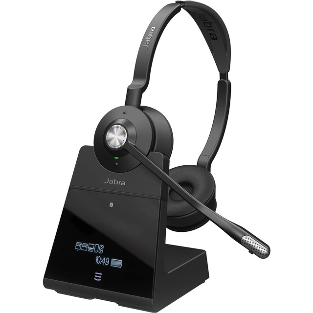 GN AUDIO USA INC. 9559-583-125 Jabra Engage 75 Stereo Headset - Stereo - Wireless - Bluetooth/DECT - 492.1 ft - 40 Hz - 16 kHz - Over-the-head - Binaural - Electret, Condenser, Uni-directional, MEMS Technology Microphone