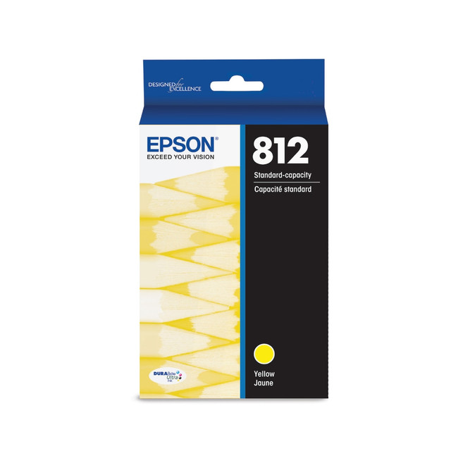 EPSON AMERICA INC. Epson T812420-S  812 DuraBrite Ultra Yellow Ink Cartridge, T812420-S